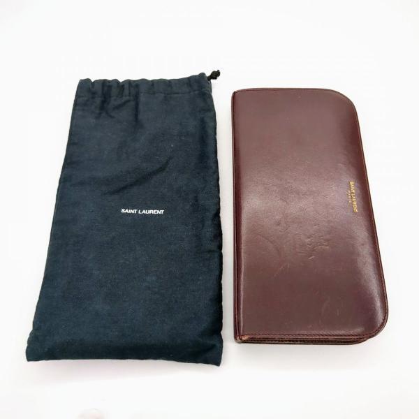 ファッション小物 サンローラン 長財布 ブラウン Saint Laurent Paris