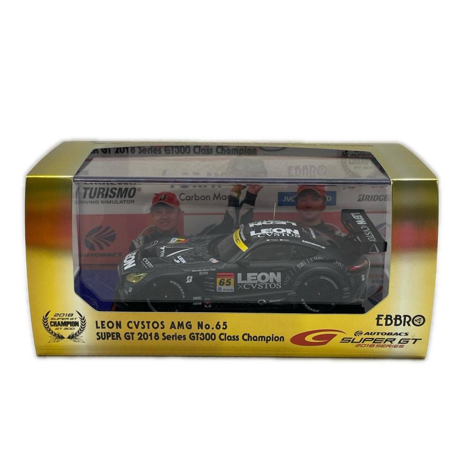 ミニカー LEON AMG No.65 SUPER GT 2018Champion Car エブロ 1/43 45622 SUPER GT GT300 2018 Champion Car LEON CVSTOS AMG