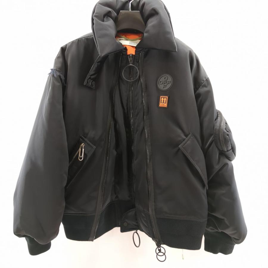 off white OFF-WHITE オフホワイト MA-1ボンバージャケット off white OFF-WHITE オフホワイト MA-1ボンバージャケット