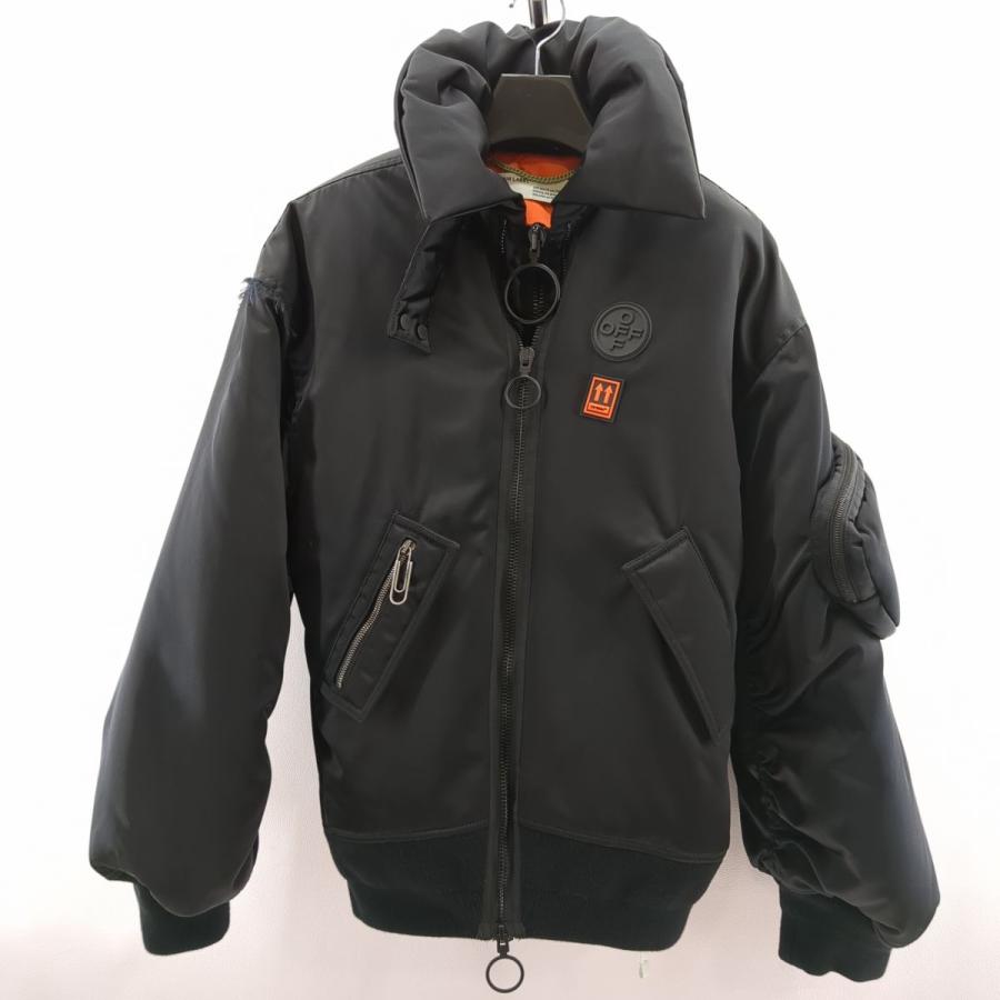 off white OFF-WHITE オフホワイト MA-1ボンバージャケット off white OFF-WHITE オフホワイト MA-1ボンバージャケット