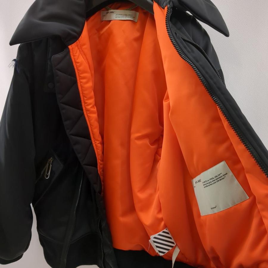 off white OFF-WHITE オフホワイト MA-1ボンバージャケット off white OFF-WHITE オフホワイト MA-1ボンバージャケット