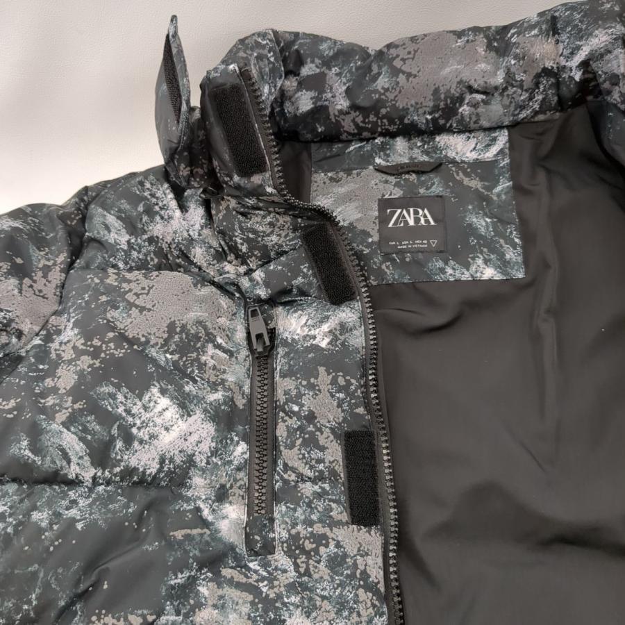 ZARA ザラ ダウンジャケット メンズ SIZE:L グリーン フード着脱 ZARA ザラ ダウンジャケット メンズ SIZE:L グリーン フード着脱