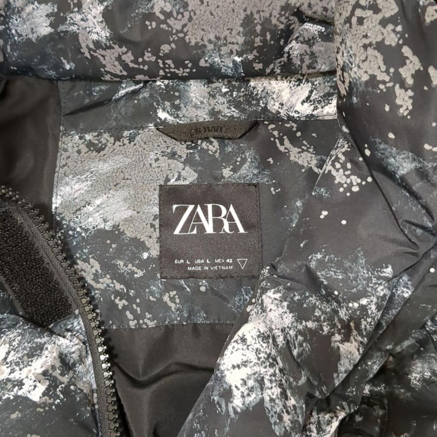 ZARA ザラ ダウンジャケット メンズ SIZE:L グリーン フード着脱 ZARA ザラ ダウンジャケット メンズ SIZE:L グリーン フード着脱