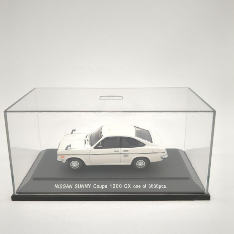 エブロ EBBRO ミニカー 1/43 NISSAN SUNNY COUPE 1200GX ホワイト