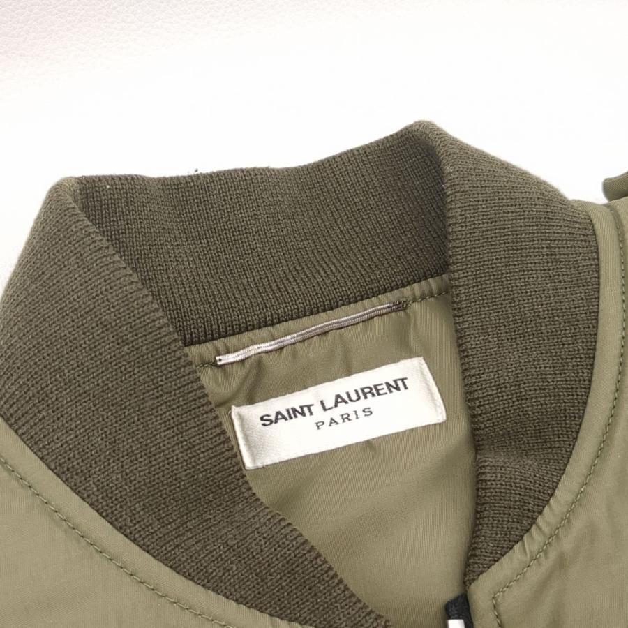 Saint Laurent Paris サンローランパリ MA-1ジャケット カーキ メンズ 
