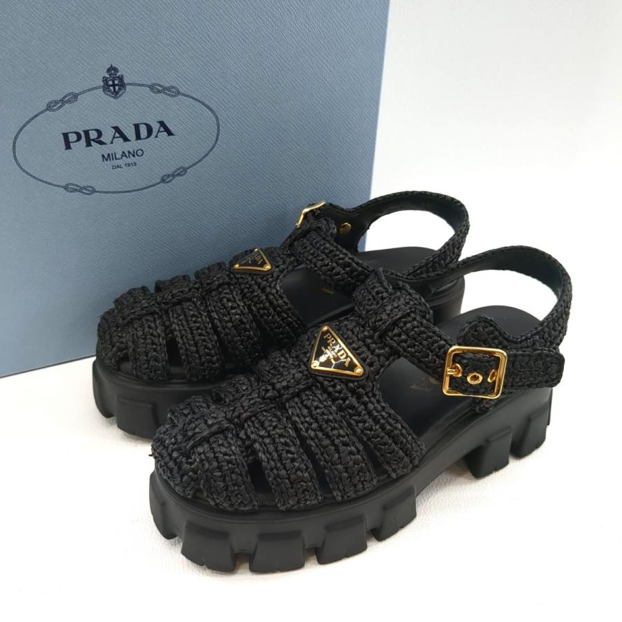 PRADA プラダ モノリス クロシェ ケージサンダル SIZE 36 PRADA プラダ モノリス クロシェ ケージサンダル SIZE 36