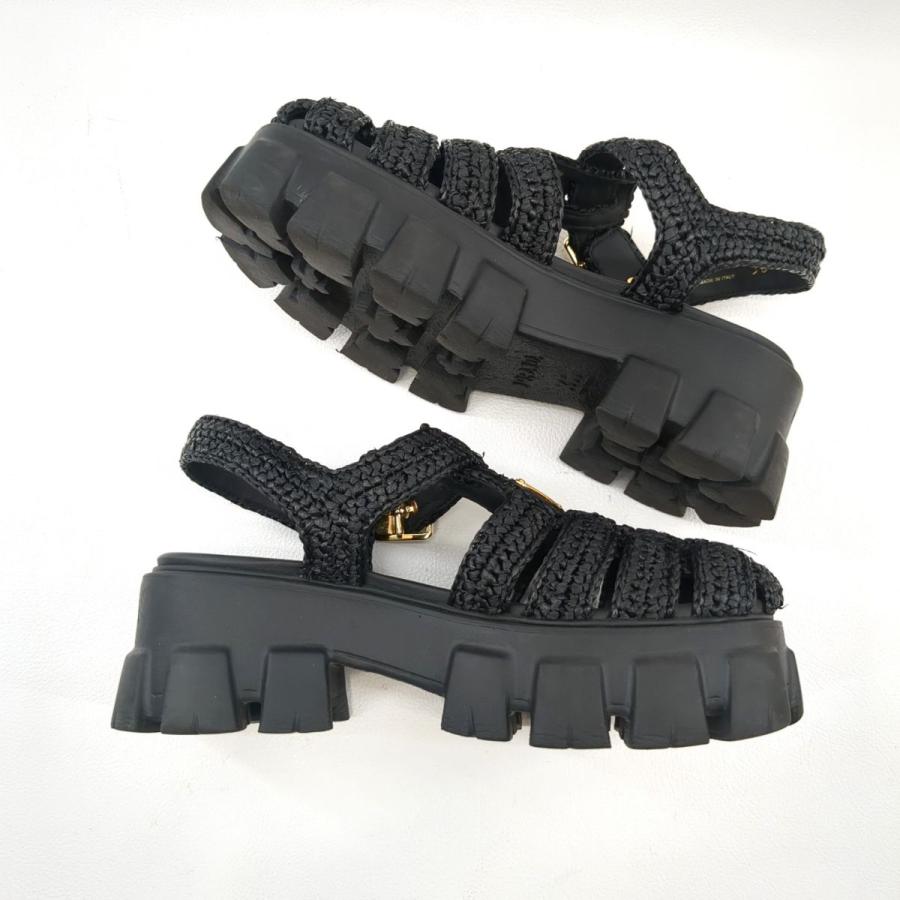 最終お値下げ PRADA 黒サンダル サイズ38 - サンダル 最終お値下げ PRADA 黒サンダル サイズ38 - サンダル