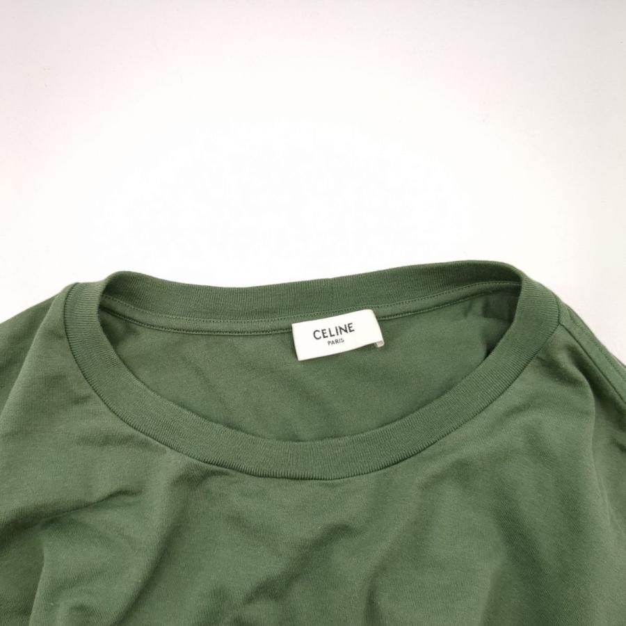 CELINE セリーヌ プリントTシャツ SIZE XS カーキ メンズ 古着 CELINE セリーヌ プリントTシャツ SIZE XS カーキ メンズ 古着