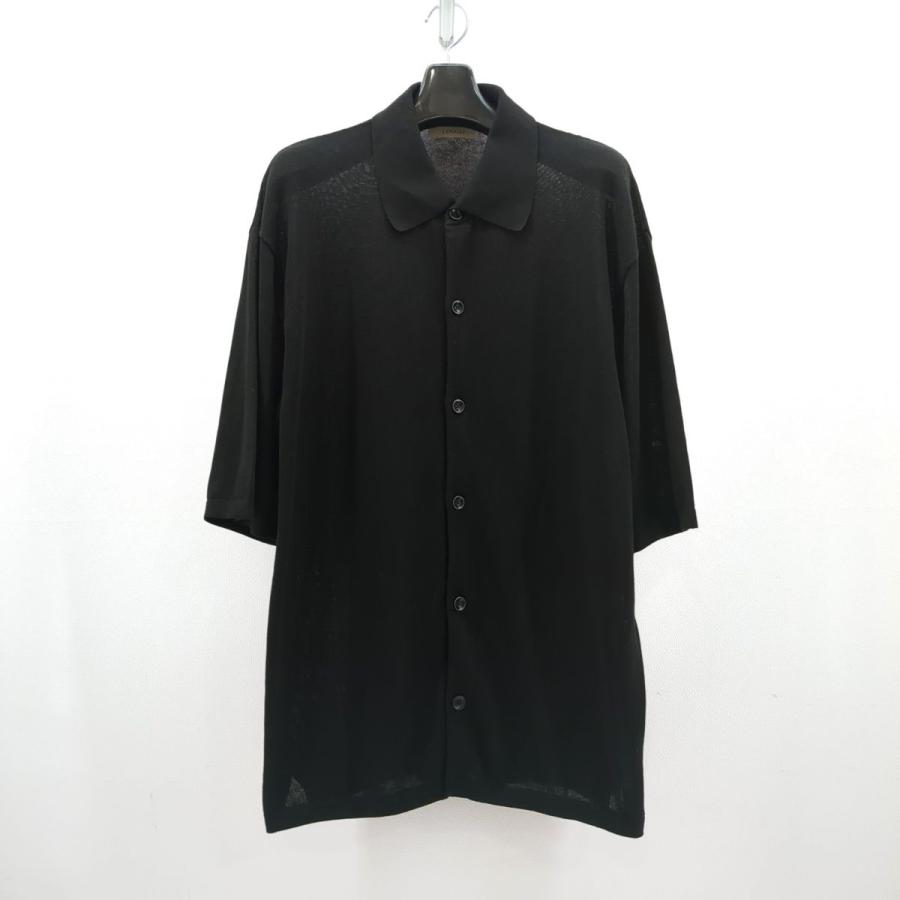 LEMAIRE ルメール ニットポロシャツ SIZE S ブラック メンズ LEMAIRE ルメール ニットポロシャツ SIZE S ブラック メンズ