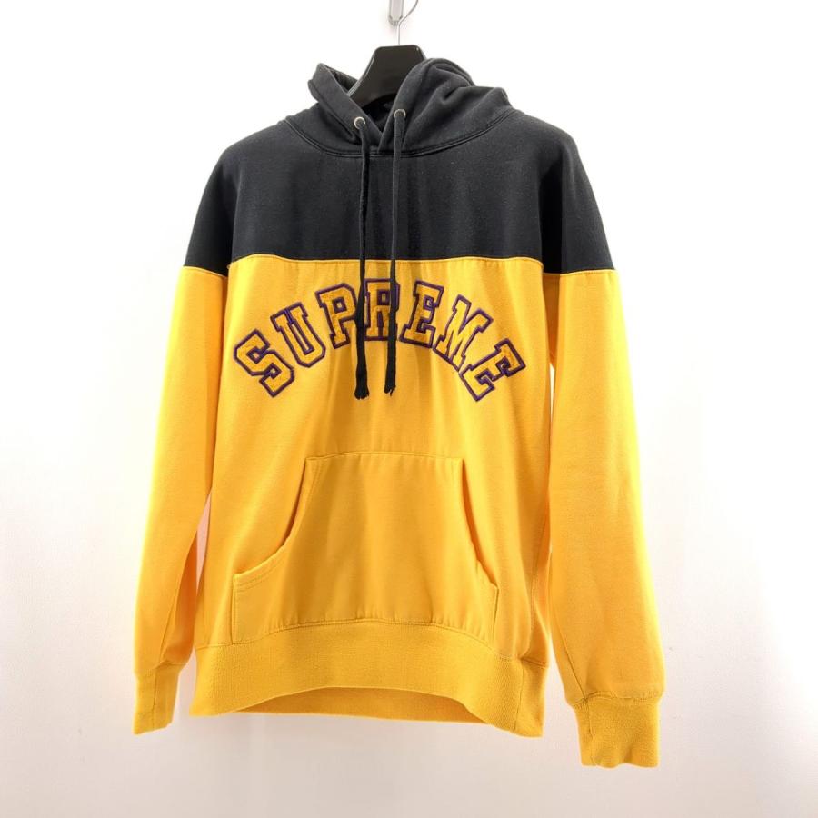 Supreme シュプリーム パーカー SIZE XL ブラック×イエロー メンズ  