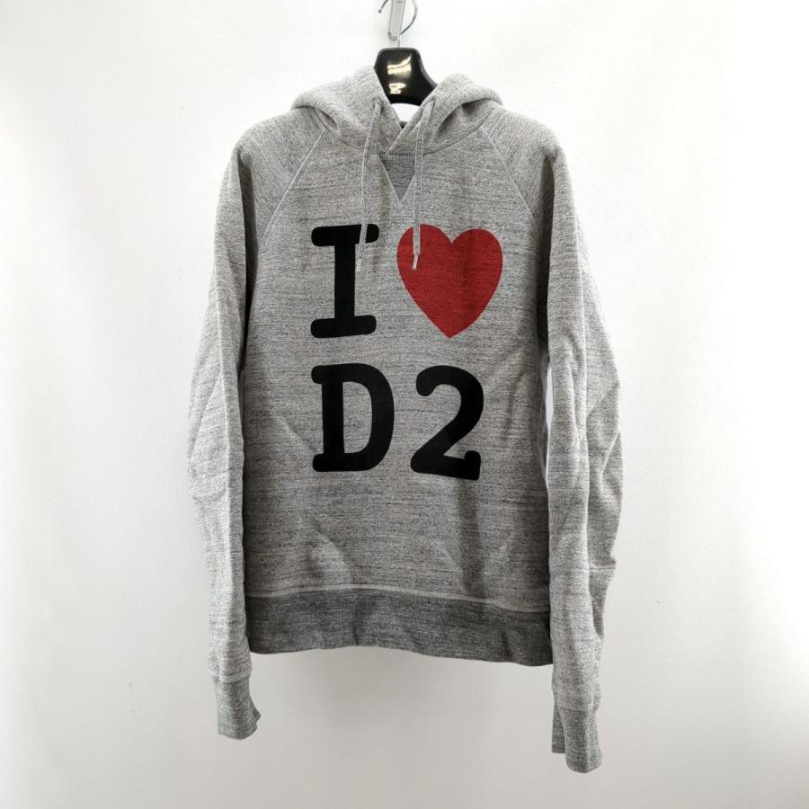 DSQUARED2（ディースクエアード） パーカー SIZE M グレー メンズ 古着 