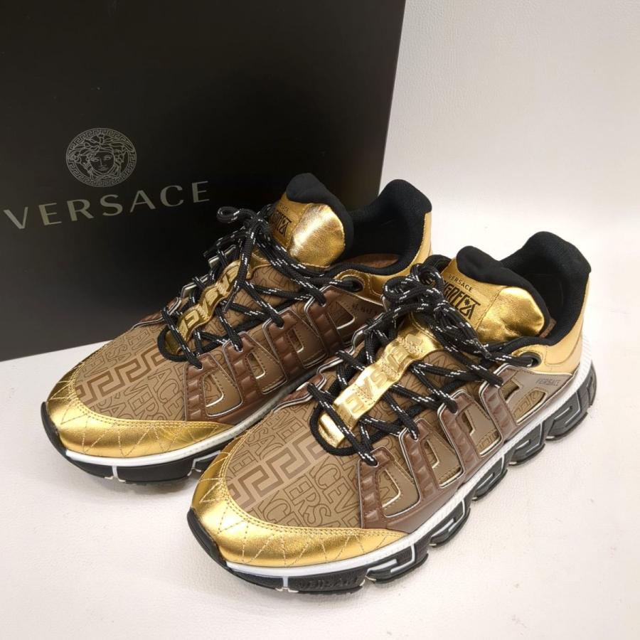 VERSACE ヴェルサーチェ キャンバススニーカー SIZE 42 トライ