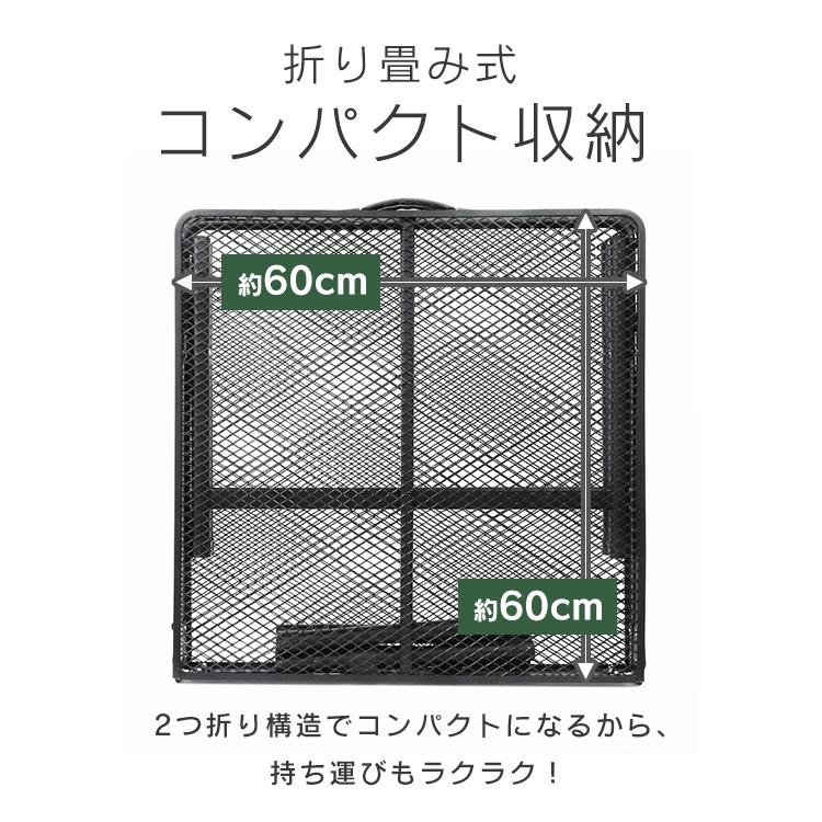 MERMONT アウトドアテーブル 折りたたみ 120×60cm 耐荷重20kg メッシュ