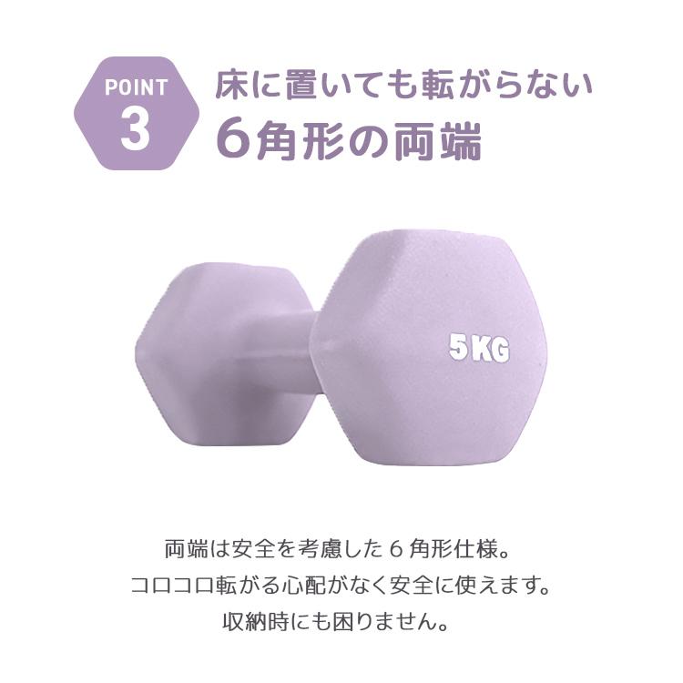 WEIMALL（ウェイモール） ダンベル 1kg 2個セット カラーダンベル 筋