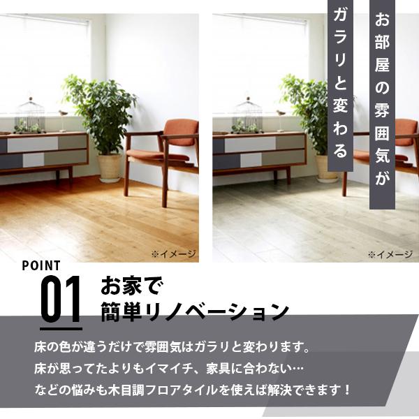 WEIMALL（ウェイモール） フロアタイル 木目調 約12畳 144枚セット 