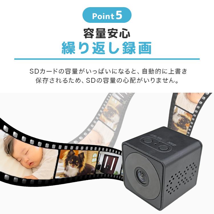 WEIMALL 防犯カメラ 超小型 家庭用 動体検知 録画 暗所 wifi WEIMALL 防犯カメラ 超小型 家庭用 動体検知 録画 暗所 wifi