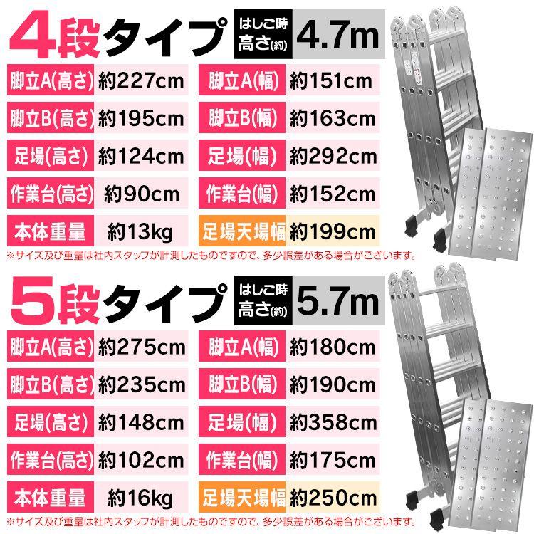 WEIMALL はしご 伸縮 アルミ 多機能 脚立 作業台 足場 梯子 WEIMALL はしご 伸縮 アルミ 多機能 脚立 作業台 足場 梯子