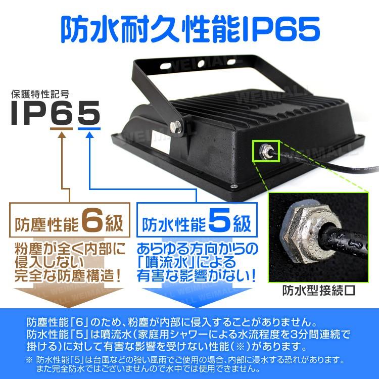 LED投光器 30W 300W相当 防水 作業灯 外灯 防犯灯 ワークライト 看板照明  100個セット｜pickupplazashop｜10