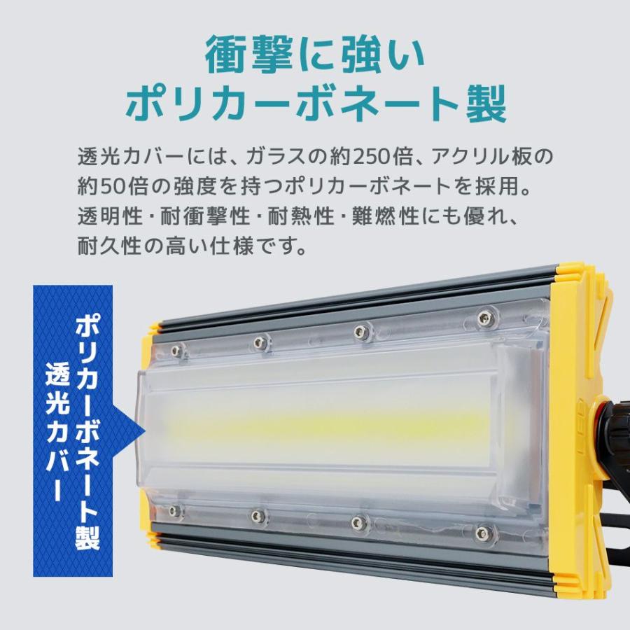 WEIMALL（ウェイモール） LED投光器 50W 4000LM 2個セット 昼光色 防水