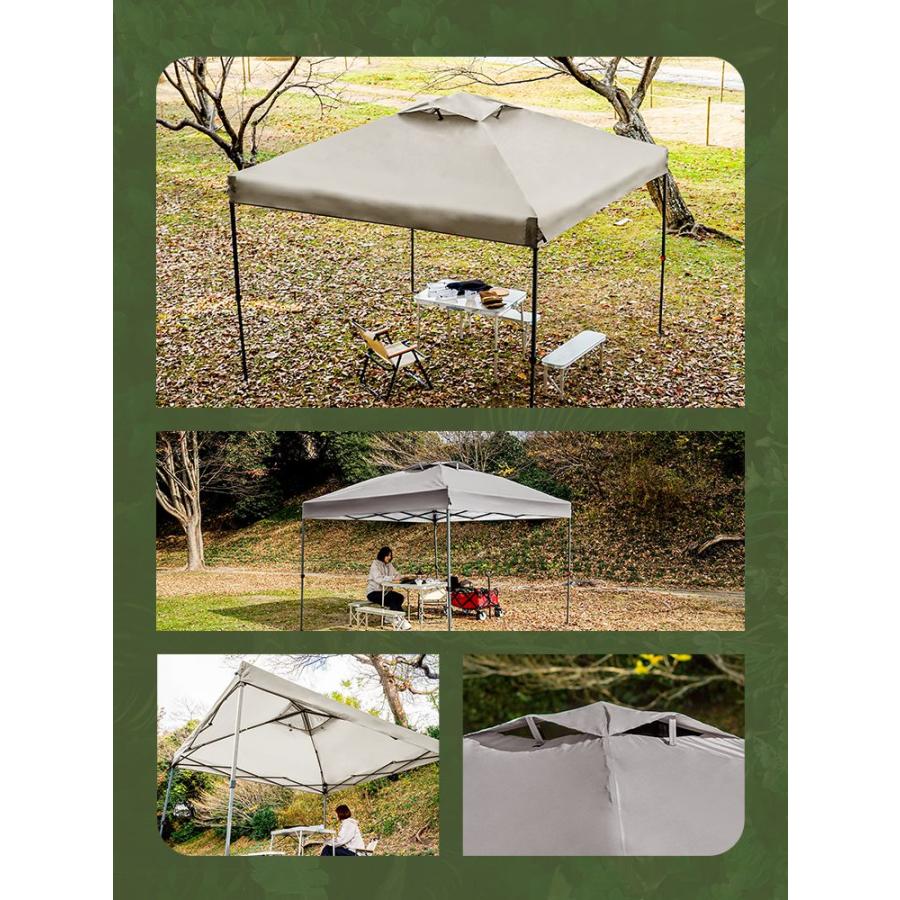 MERMONT タープテント ワンタッチ 2m×2m 簡単 イベント 防災 防水 遮光