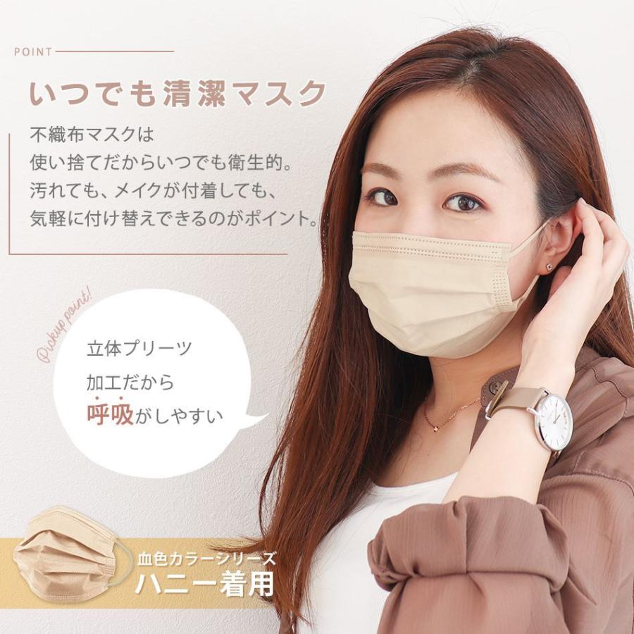 やわらか不織布 マスク 50枚 10枚ずつ個包装 3層構造 不織布マスク 使い捨て  平ゴム 耳に優しい マスク 白 ウイルス 花粉 ハウスダスト 予9｜pickupplazashop｜05