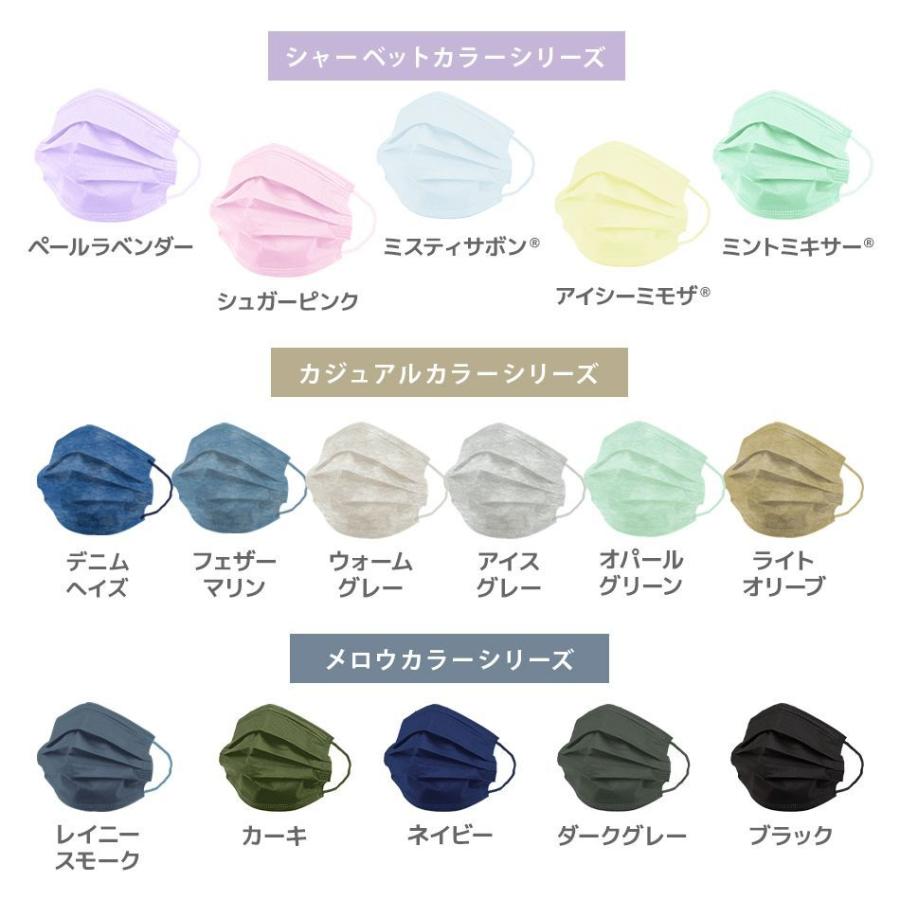 マスク 50枚 特別仕様 不織布マスク 血色カラー 血色マスク ブラック グレー 両面カラー 使い捨て 耳が痛くなりにくい 4mmゴム ファッションマスク 予9 予15｜pickupplazashop｜17