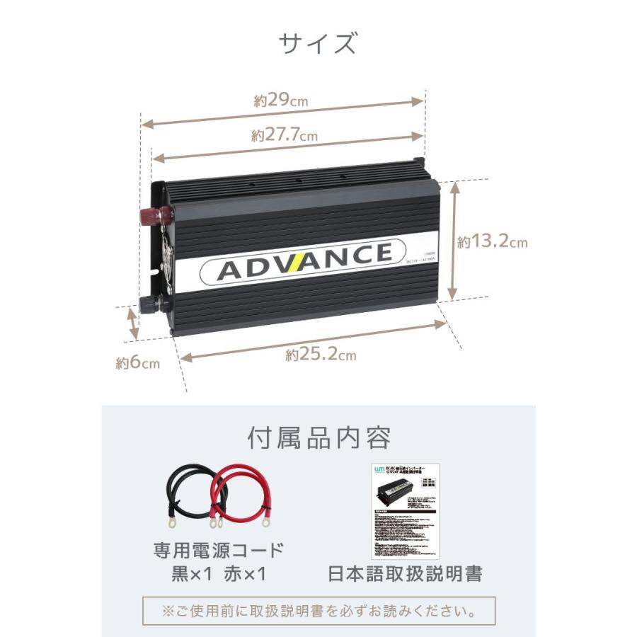 車用 12v   インバーター  1500w 未使用 Amazon.co.jp: カーインバーター 1500W DC12V→AC110V パワー
