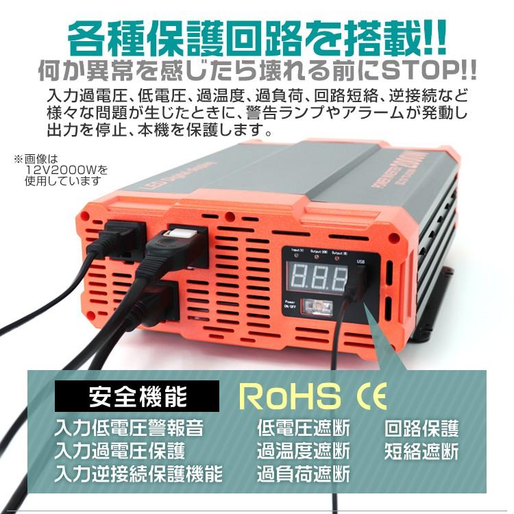 自動車用 インバーター 非常用電源 1500w Dc12v Ac100v 疑似正弦波 矩形波 Usbポート付 C14a Pickupplazashop 通販 Yahoo ショッピング