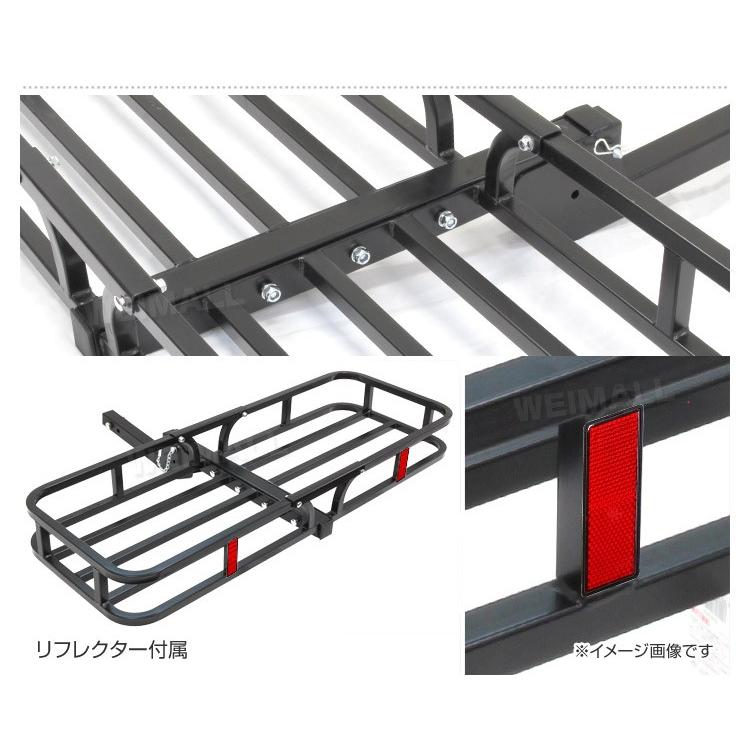 ヒッチキャリアカーゴ 折りたたみ式 車用 2インチ 130cm 最大積載226kg ヒッチメンバー｜pickupplazashop｜06