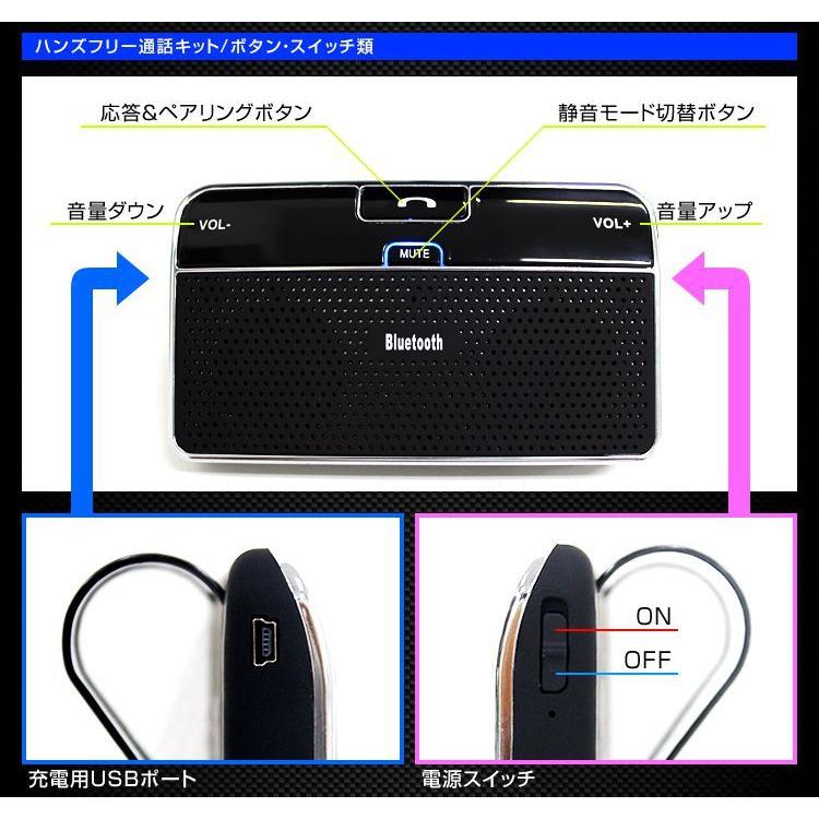 車載 ハンズフリー Bluetooth ハンズフリーキット ワイヤレス 車内通話 音楽再生 Iphone Android スマートフォン 対応 自動車用 Drd A Pickupplazashop 通販 Yahoo ショッピング