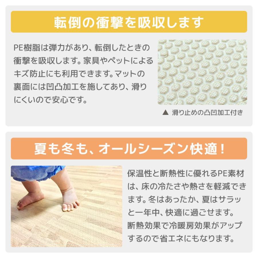 WEIMALL ジョイントマット 大判 6畳 厚手 60cm 32枚 木目調 WEIMALL ジョイントマット 大判 6畳 厚手 60cm 32枚 木目調