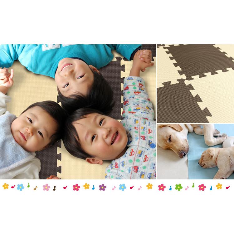 WEIMALL ジョイントマット 30cm 小判 厚手 64枚 厚さ1cm サイド