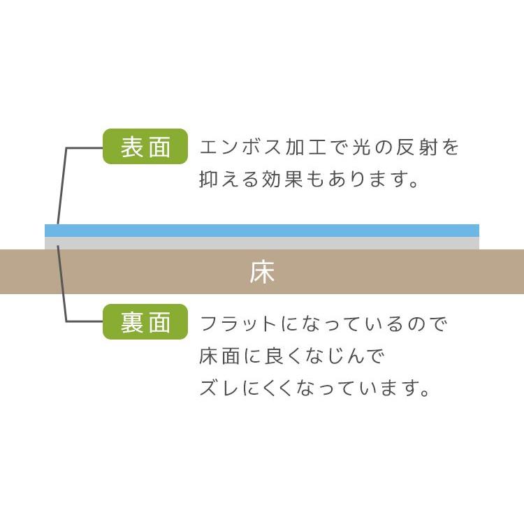 チェアマット 透明 180×90 クリアマット PVC ソフトタイプ おしゃれ 床 フローリング 傷防止 防水 撥水 厚さ1.5mm チェア用床保護マット 床暖房対応｜pickupplazashop｜08