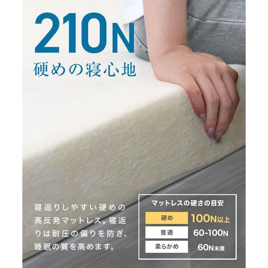 マットレス 三つ折り セミダブル 高反発マットレス 腰痛 折りたたみ 高密度30D ベッドマットレス セミダブルマットレス 硬め | WEIMALL | 06