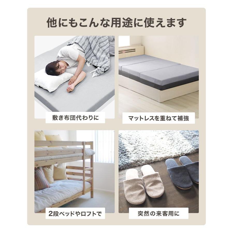 マットレス 三つ折り クイーン 高反発マットレス 腰痛 折りたたみ 高密度30D ベッドマットレス クイーンマットレス 硬め | WEIMALL | 20