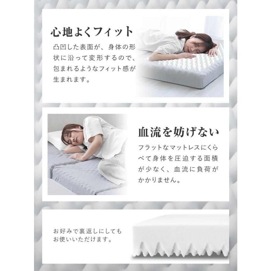 WEIMALL マットレス 三つ折り セミシングル 高反発マットレス