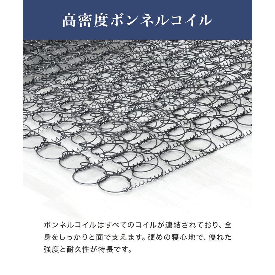 マットレス シングル ボンネルコイル 三つ折り スプリングマットレス 厚さ17cm 圧縮梱包 硬め マットレストッパー 極厚 折りたたみ｜pickupplazashop｜07