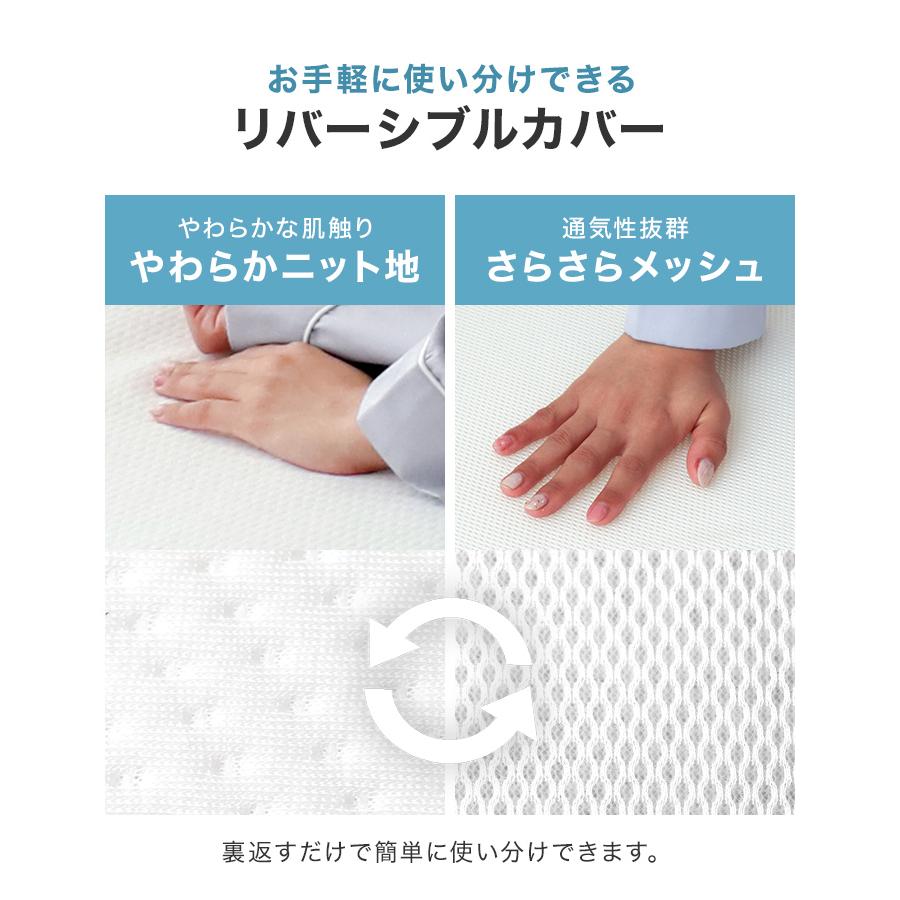 SD 3つ折 高反発　マットレス 5cm メッシュ ファイバー リバーシブル 楽天市場】全部洗える 3つ折り 高反発マットレス 5cm メッシュ