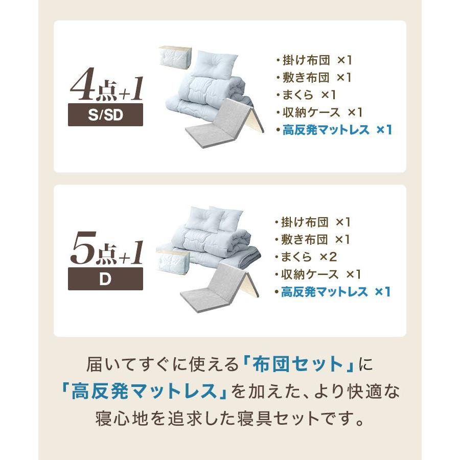 WEIMALL（ウェイモール） 布団セット セミダブル マットレス付き 5点