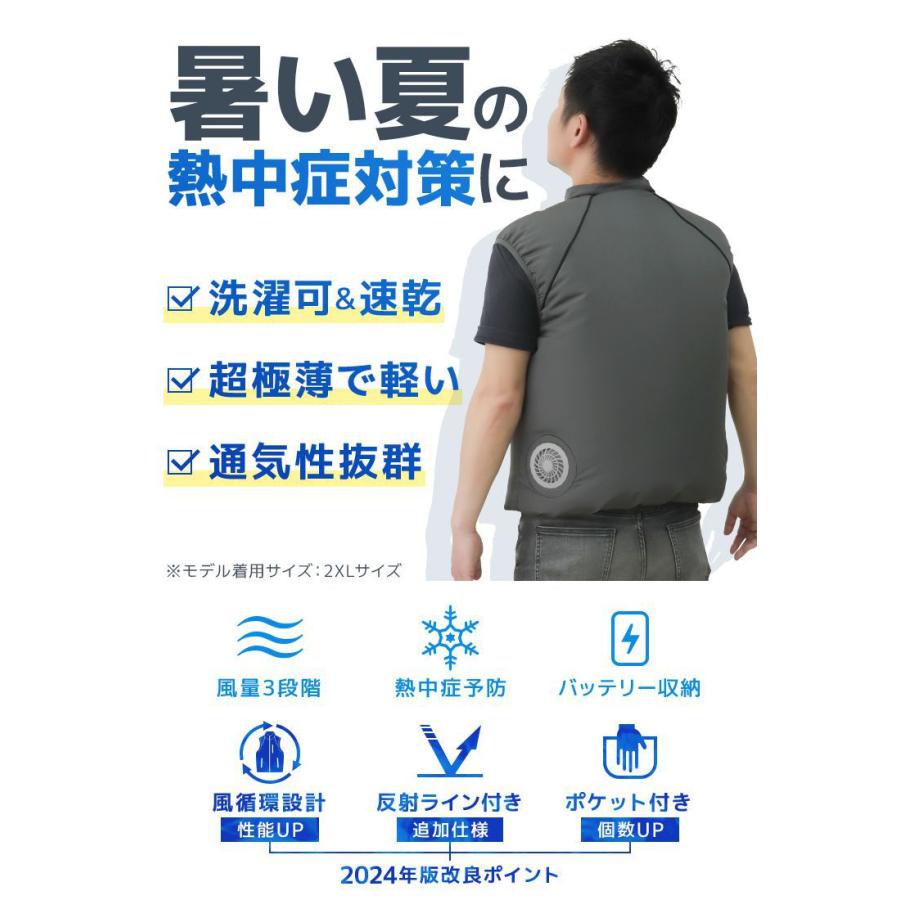 WEIMALL ファン付きベスト 空調作業服 冷却ベスト 空調ベスト WEIMALL ファン付きベスト 空調作業服 冷却ベスト 空調ベスト