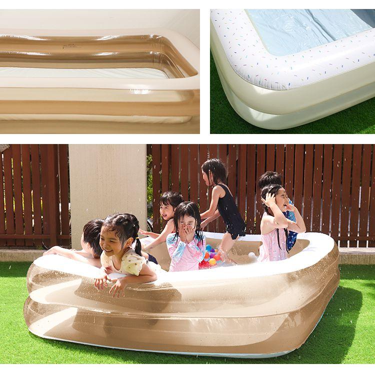 プール ビニールプール 家庭用 大型 子供用プール 2.4m キッズプール 子供 キッズ 水遊び 庭遊び | WEIMALL | 05