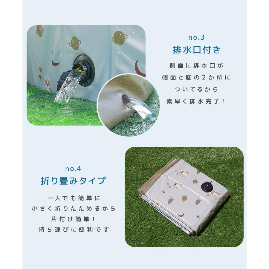 プール 折りたたみプール 家庭用プール ボールプール 空気入れ不要 小さい 空気入れ不要 砂遊び 子供用 室内 庭 丸型 浅い 120×30cm｜pickupplazashop｜13