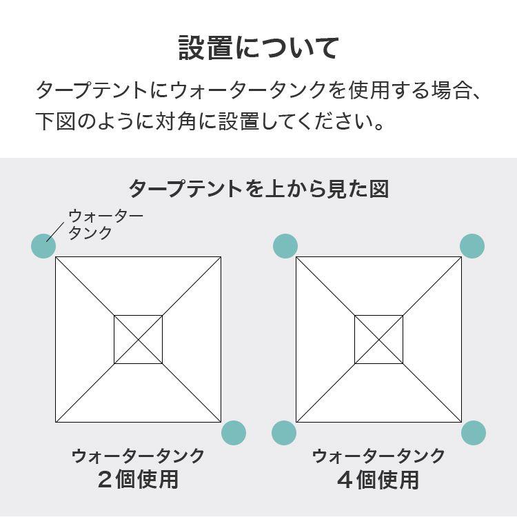 ウォータータンク 20L 折りたたみ レバー式コック付 非常用給水袋 大容量 ウェイト おもり バケツ 防災グッズ 非常用 災害 アウトドア キャンプ 断水対策｜pickupplazashop｜07