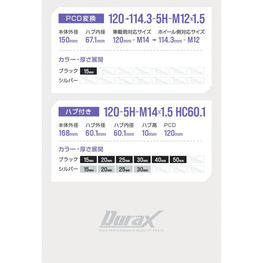 Durax（デュラックス） スペーサー ワイドトレッドスペーサー ワイトレ