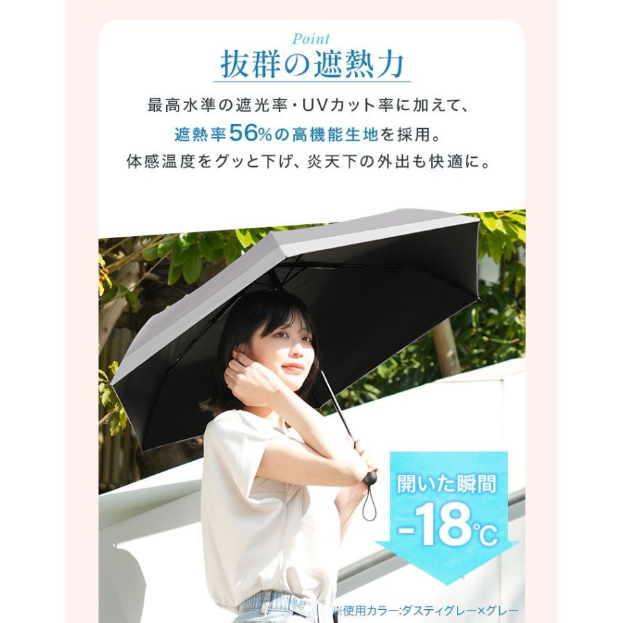 WEIMALL（ウェイモール） 日傘 折りたたみ 完全遮光 自動開閉