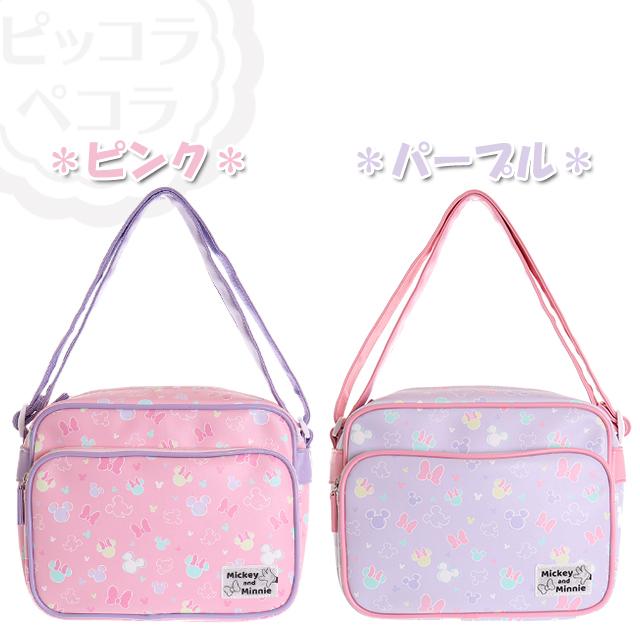 送料無料 通園バッグ ディズニー 総柄 合皮 通園ショルダー 女の子 入園 子供用 メーカー公式 幼稚園 保育園 キッズ