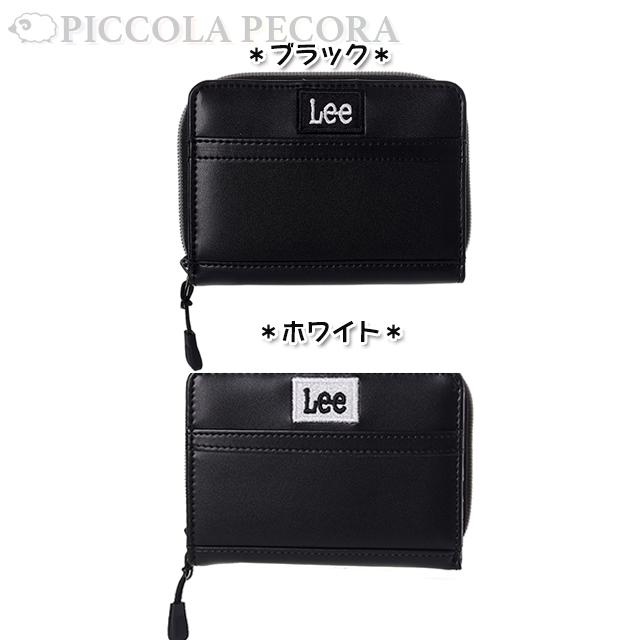 Lee（リー） 財布 学生 合皮 ボックス ロゴ 刺繍 二つ折り財布 / 子供
