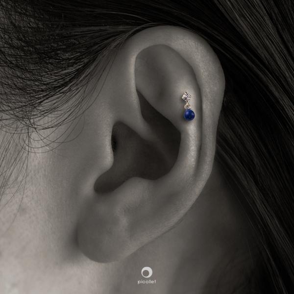 フォワードヘリックスピアス ラピスラズリ軟骨ピアス メンズ 男性用 にオススメ 金属アレルギー対応 誕生日プレゼント ギフト 送料無料 Bpp San Ds2854j 03 Yg Picollet 通販 Yahoo ショッピング