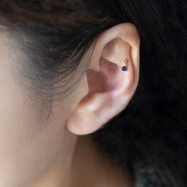 フォワードヘリックスピアス ラピスラズリ軟骨ピアス メンズ 男性用 にオススメ 金属アレルギー対応 誕生日プレゼント ギフト 送料無料 Bpp San Ds2854j 03 Yg Picollet 通販 Yahoo ショッピング