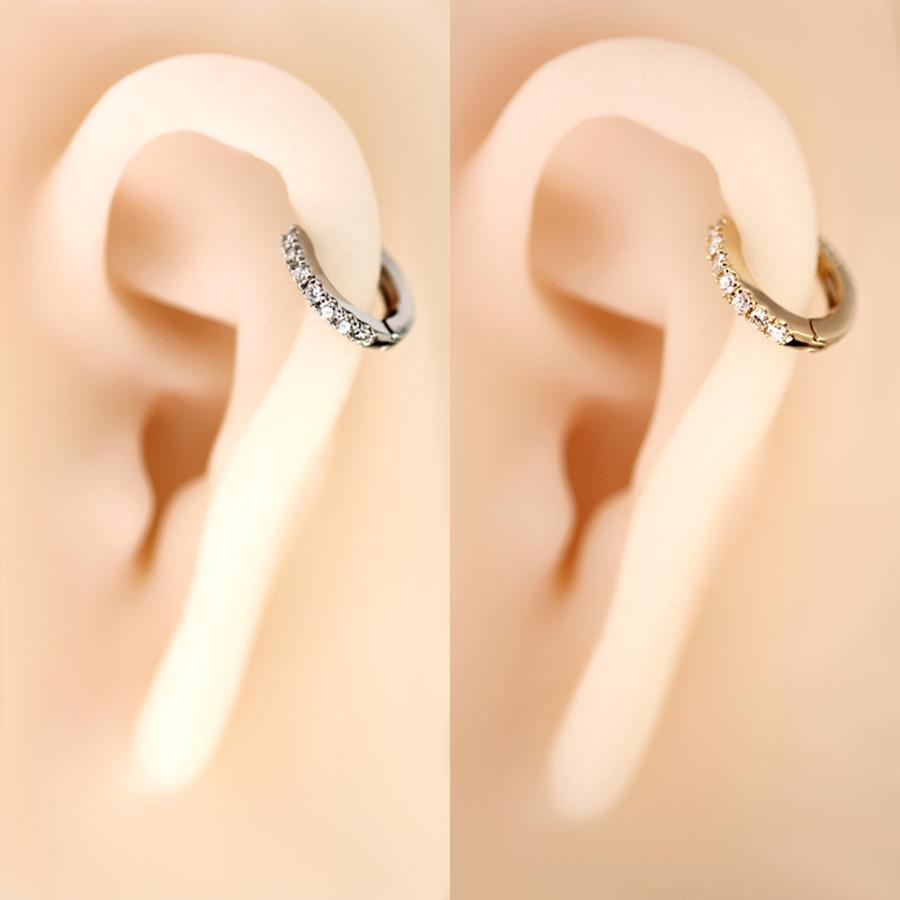 Picollet 軟骨ピアス　フープ　プラチナ　ピアス Picollet 軟骨ピアス フープ プラチナ ピアス ピアス(片耳用)